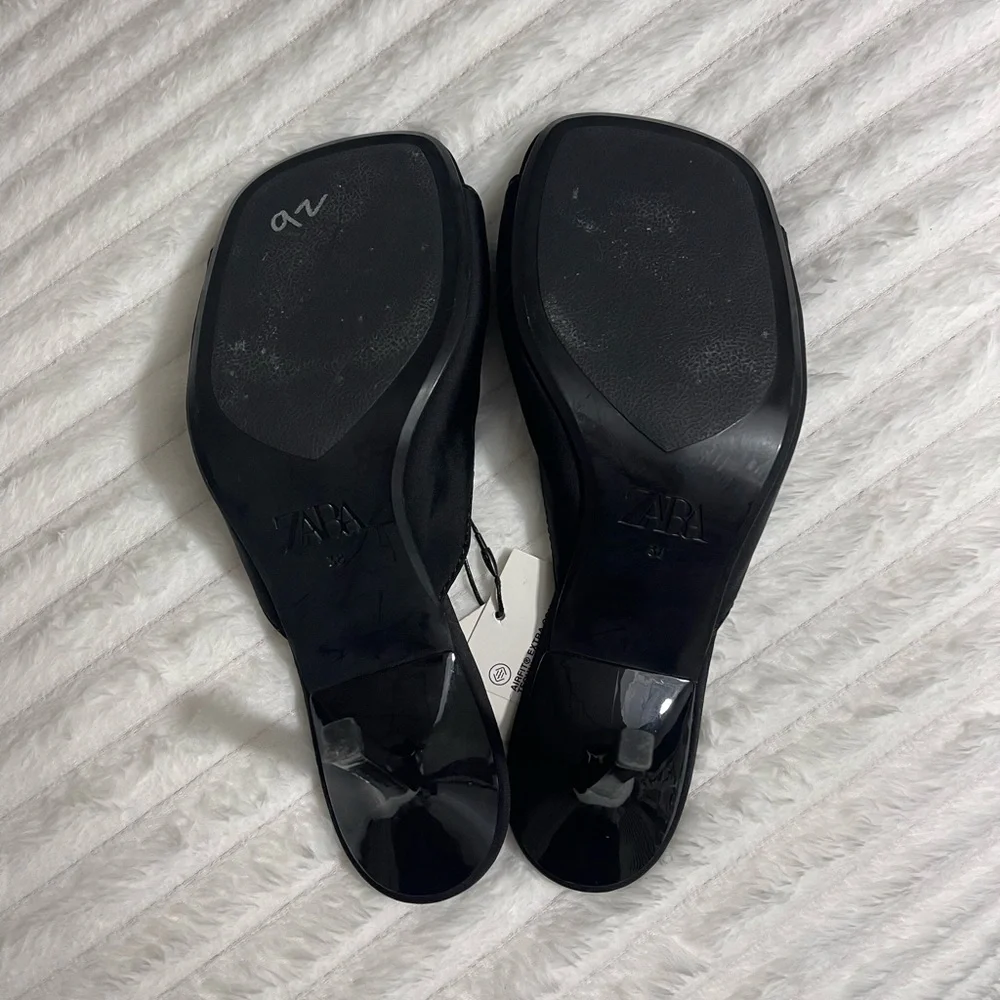 ☆Zara Women’s Black Bow Kitten Heels☆ - Picture 9 of 9